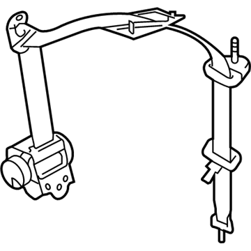 Toyota 73310-52150-C0 Belt Assembly, Rear Seat 3