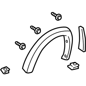 Toyota 75874-0C060-E0 MOULDING, Quarter Wh