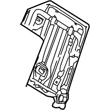 Toyota 79203-08010 Frame Sub-Assembly Seat Back, RH