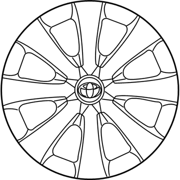 Toyota 42602-12720 Wheel Cap Sub-Assembly