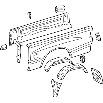 Toyota 65500-0C010 Side Panel