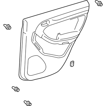 Toyota 67630-35A00-B2 Board Sub-Assy, Rear Door Trim, RH