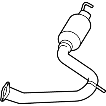 2009 Toyota RAV4 Exhaust Pipe - 17430-0P191