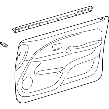 Toyota 67610-3D120-B0 Board Sub-Assy, Front Door Trim, RH