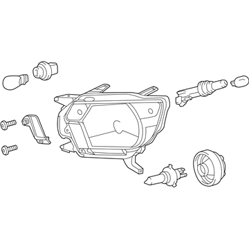 Toyota 81150-04181 Headlamp Assembly, Driver Side