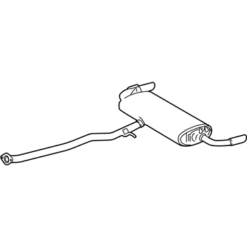 Toyota 17430-25220 Pipe Assembly, Exhaust, Tail