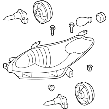 Toyota 81110-02650 Headlamp Assembly