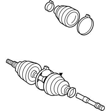 Toyota 04427-08170 Front Cv Joint Boot Kit, In Outboard, Left