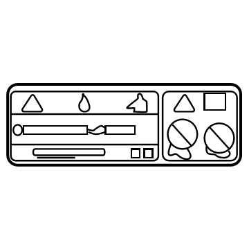 Toyota 88723-0C110 Caution Label