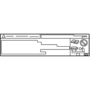 Toyota 11285-F4010 Info Label