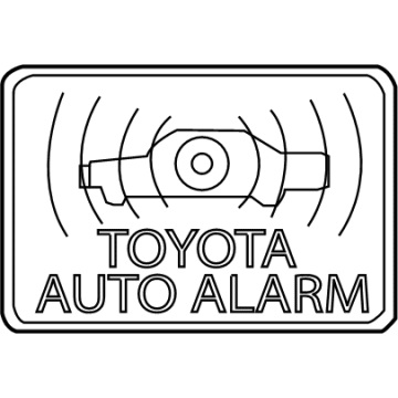 Toyota 74515-06010 Antitheft Label