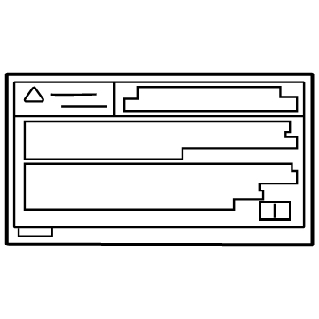 Toyota 48969-0C010 Caution Label