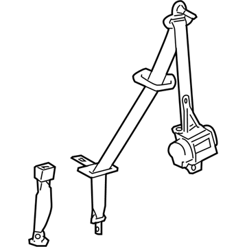 Toyota 73006-48031-A0 Belt & Retractor