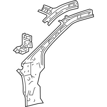 Toyota 61161-48070 Pillar, Front Body, Upper Inner RH