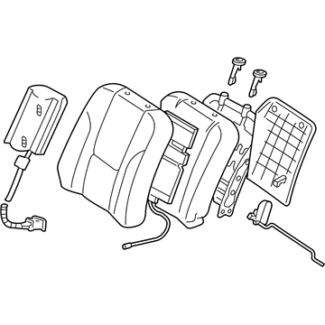 Toyota 71430-AC150-A3 Seat Back Assembly