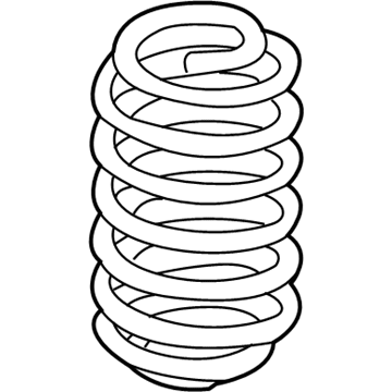 Toyota 48231-10440 Spring, Coil, Rr