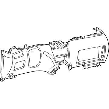 Toyota 55303-02131-E0 Panel Sub-Assy, Instrument, Lower