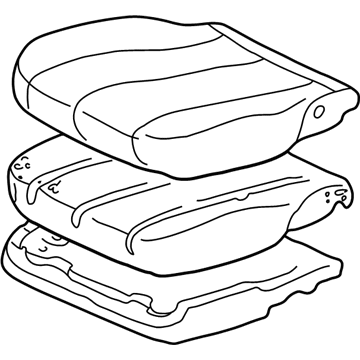 Toyota 71410-06080-A0 Lower Seat Assembly