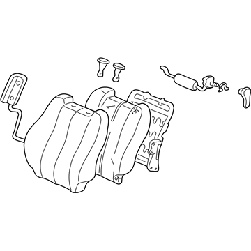 Toyota 71430-06070-A0 Seat Back Assembly