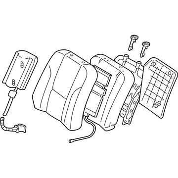 Toyota 71430-AC190-A2 Seat Back Assembly