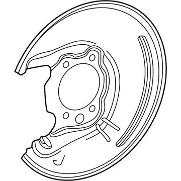 Toyota 47881-48020 COVER, DISC BRAKE DU