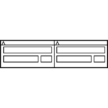 Toyota 88723-12160 A/C Label