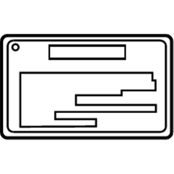 Toyota 11294-0V010 Info Label