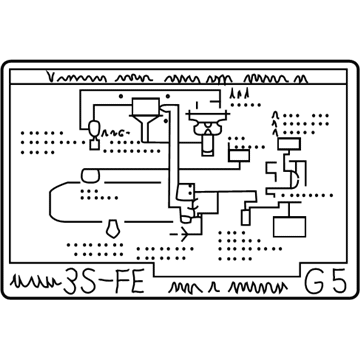 Toyota 17792-74612 Vacuum Diagram