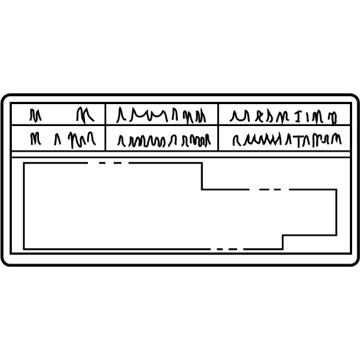 Toyota 16793-74010 Caution Label