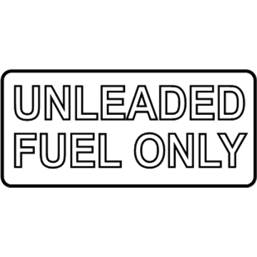 Toyota 74559-01010 Fuel Label