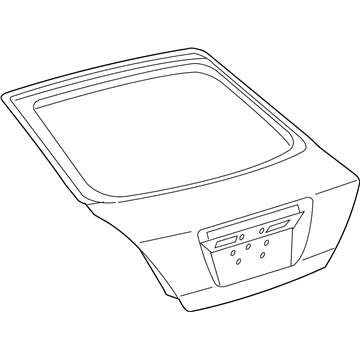 Toyota 67005-21760 Panel Sub-Assembly, Back