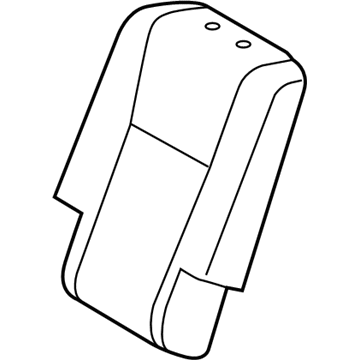 Toyota 71077-0E322-A2 Rear Seat Back Cover, Right (For Separate Type)