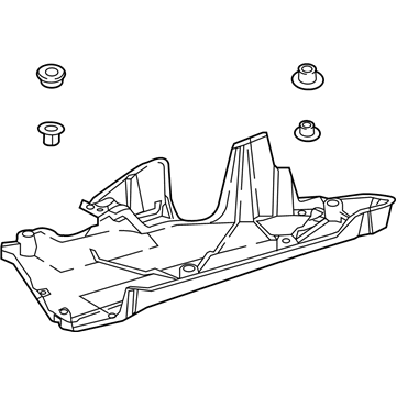 Toyota 58399-06100 Under Cover, Rear Driver Side