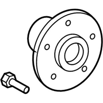 Toyota 43502-04112 Front Axle Hub Sub-Assembly, Left