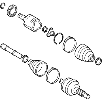 Toyota 42340-0T020 Shaft Assembly, Rear Drive, Left