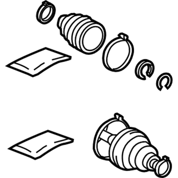 Toyota 04427-60131 Front Cv Joint Boot Kit, In Outboard, Right