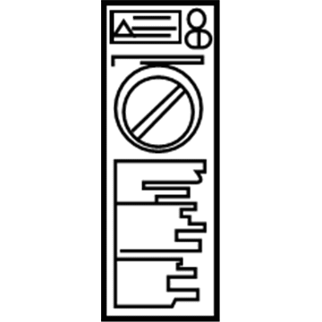 Toyota 74596-53010 Caution Label