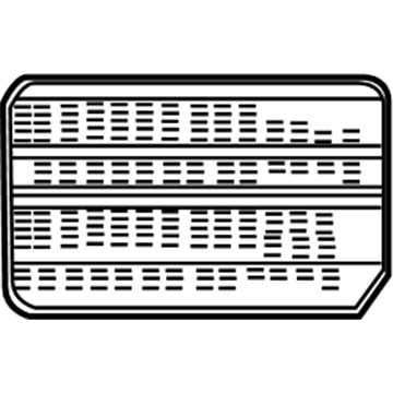 Toyota 74543-35040 Caution Label