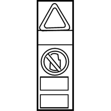 Toyota 74541-35021 Caution Label