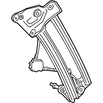 Toyota 69804-06050 Regulator Sub-Assy, Quarter Window, LH