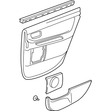 Toyota 67640-AC090-E2 Board Sub-Assy, Rear Door Trim, LH