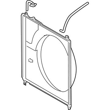 2009 Toyota Tundra Fan Shroud - 16711-0P100