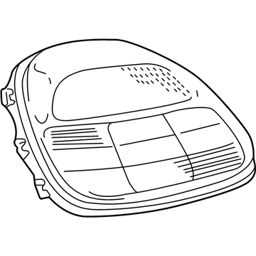 Toyota 81551-17150 Lens, Rear Combination Lamp, RH