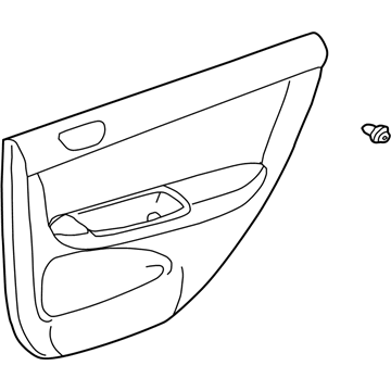 Toyota 67640-33650-B2 Board Sub-Assy, Rear Door Trim, LH