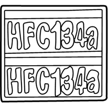 Toyota 88723-33080 A/C Label