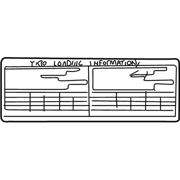 Toyota 42661-06370 Tire Info Label