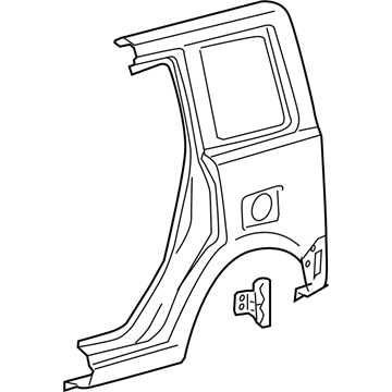 Toyota 61601-52250 Panel, Quarter, RH