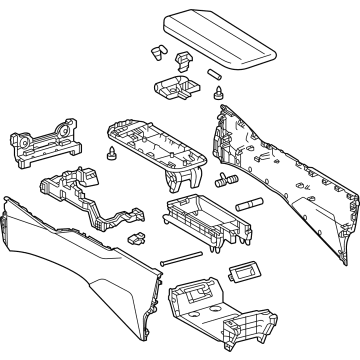 Toyota Prius AWD-e Center Console Base - 58910-47240-C1