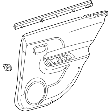 Toyota 67630-52M30-C0 Panel Assembly, Rear Door