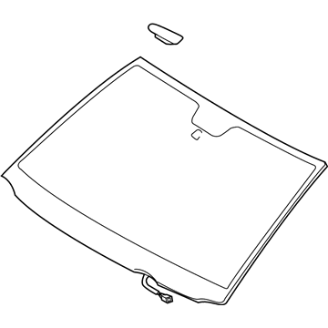 Toyota 56101-0C121 Glass Sub-Assembly, Wind